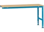 Manuflex Ansatztisch UNIVERSAL Standard, 1750 x 800 mm, Multiplex natur, lichtblau