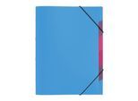 PAGNA Dokumentenmappe Funky School, Gummizugverschluss, 5-teilig, PP, hellblau