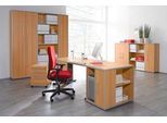 Schäfer Shop Select Regal MOXXO IQ, Holz, 6 Fächer, 6 OH, B 801 x T 362 x H 2168 mm, Buche-Dekor
