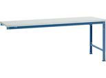 Manuflex Ansatztisch UNIVERSAL Spezial, Tischplatte Melamin, 2000x1000, brillantblau