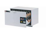 Sicherheitsunterbauschrank Typ 90 asecos UB-S-90, Schublade, Front Lichtgrau, B 893 x T 574 x H 600 mm