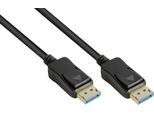 DisplayPort 2.0 Kabel Good Connections, bis 8K, bis 54 Gbit/s, Kupferleitungen, Verriegelungsschutz, Länge 2 m, schwarz