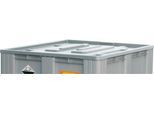 Deckel für CEMO Altbatterie-Boxen 610 l, Hart-Polyethylen (PEHD) grau, B 1215 x T 1015 x H 60 mm