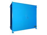 Regalcontainer BAUER CEN 29-2, Stahl, Doppelflügeltor, B 3175 x T 1480 x H 2980 mm, blau