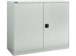 Flügeltürenschrank Schäfer Shop Select MS-i 12412, Stahlblech, B 1200 x T 400 x H 1215 mm, 3 OH, Lichtgrau, bis 150 kg