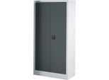 Schäfer Shop Select Materialschrank MSI 16408i , B 800 x T 400 x H 1585 mm, 3 Böden, Stahl, Weißalu/anthrazitgrau
