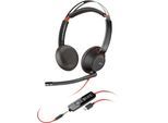 Poly Blackwire 5220 Stereo USB-C-Headset +3,5-mm-Stecker +USB-C/A-Adapter (Packungseinheit)