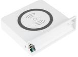 Wireless Charger Good Connections, Qi-fähig, Leistung 15 W, für USB-Desktop-Schnellladestation mit 110 W, Anschluss an linker Seite, weiß
