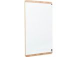 Whiteboard Rocada Natural, magnethaftend, Hoch/Quer, Ablageschale, Stahl auf Melaminholz, B 750 x H 1150 mm