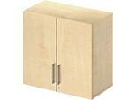 Schäfer Shop Select Aufsatzschrank LOGIN, 2 Ordnerhöhen, Griffe unten, B 800 x T 420 x H 726 mm, Ahorn Dekor/Ahorn