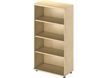 Schäfer Shop Genius Regal TETRIS WOOD, 4 OH, Höhe inkl. Gleiter, B 800 mm, Ahorn-Dekor