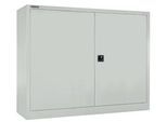 Schäfer Shop Select Flügeltürenschrank MS iCONOMY, Stahl, 3 Ordnerhöhen, B 1200 x T 400 x H 1215 mm, lichtgrau RAL 7035