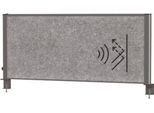 MAUL Tisch-Trennwand MAULconnecto Uplight, LED-Beleuchtung, 1200 x 500 mm, anthrazit