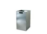 Wertstoffsammler, Volumen 87 l, mit Inneneimer, Stahl verzinkt, B 340 x T 380 x H 900 mm, grau