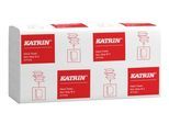 Falthandtücher KATRIN Non Stop M 61617, 2-lagig, Z-Falzung, reißfest, mit Prägung, Papier, weiß, 25 Pakete mit jeweils 160 Blatt