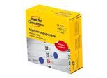 Avery Zweckform Markierungspunkte Spenderbox, permanent haftend, Dm. 19 mm, blau