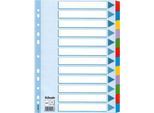 Esselte Karton-Register Mylar, 12 Taben blanko