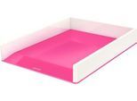 LEITZ® Ablagekorb WOW Duo Color, DIN A4, weiß/pink