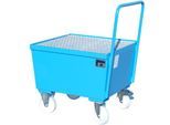 Auffangwanne Typ AW-F1, fahrbar, blau RAL5012