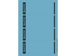 LEITZ® Rückenschilder kurz, PC-beschriftbar, Rückenbreite 80 mm, selbstklebend, 100 St., blau