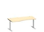 Schäfer Shop Genius Freiformschreibtisch MODENA FLEX, Ansatz links, Breite 1800 mm, Ahorn