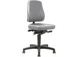 Drehstuhl All-In-One Trend 9633, mit Rollen, Kunstleder, Skai grau