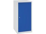 Werkzeugschrank, H 1000 x B 500 x T 500 mm, lichtgrau RAL 7035/enzianblau RAL 5010