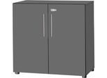 Schäfer Shop Select Schrank Start Off, 2 OH, abschließbar, B 800 x T 420 x H 788 mm, Holz, graphit/graphit