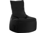 Sitzsack swing scuba®, 100% Polyester, abwaschbar, B 650 x T 900 x H 950 mm, schwarz