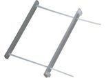 Leitz Archiv-Abheftbügel 6078, Füllhöhe 60 mm, mit Deckschiene, Polypropylen, transparent, 50 Stück