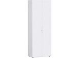 Aktenschrank PALENQUE, 6 OH, abschließbar, B 800 x T 420 x H 2160 mm, weiß