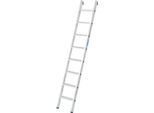 Anlegeleiter Krause, TRBS 2121-2, Arbeitshöhe 3150 mm, 8 rutschfeste Profilstufen mit T 80 mm, Fußstopfen, Aluminium