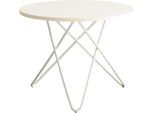 Beistelltisch Alana, H 450 mm, weiß/weiß