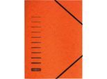 PAGNA Eckspannmappe, DIN A4, Gummizugverschluss, orange