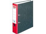 Ordner herlitz maX.file nature, DIN A4, Rückenschild geklebt, Hartpappe, Rückenbreite 80 mm, rot, 1 Stück