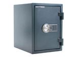 Rottner Dokumententresor Fire Hero 50, Elektronikschloss, Sicherheitsklasse EN 1, feuerfest bis 30 min, 26 Liter, Stahl, anthrazit