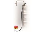 Fasspumpe, 20 l/min, Eintauchtiefe 950 mm, Fußbetrieb mit Auslaufbogen, für hochreine Flüssigkeiten, Lösemittel