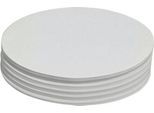Moderationskarten, oval, 110 x 190 mm, 250 Stück, weiß