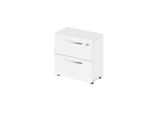 Schäfer Shop Select Hängeregisterschrank LOGIN, 2 Schübe, abschließbar, B 800 x T 420 x H 788 mm, weiß/weiß