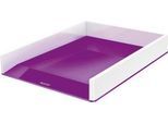 LEITZ® Ablagekorb WOW Duo Color, DIN A4, weiß/violett