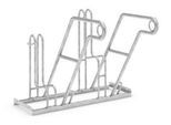 Anlehnparker WSM, 1-seitig, für Reifen bis B 55 mm, B 1000 x T 390 x H 800 mm, Stahl verzinkt, 2 Einstellplätze