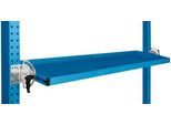 Manuflex Neigbare Ablagekonsole, für Reihe Universal oder Profi, Nutztiefe 195 mm, für Tischbreite 1500 mm, lichtblau