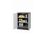 Chemikalienschrank asecos CS-CLASSIC, Flügeltüren, Front Sicherheitsgelb, B 810 x T 520 x H 1105 mm