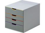 Durable Schubladenbox Varicolor, 4 Schübe, DIN C4