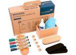 Whiteboard Zubehör Set Legamaster WOODEN, 17-teilig, für magnethaftende & beschriftbare Whiteboards, FSC®-zertifiziertes Buchen-Naturholz