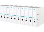 ELBA Ordner smart, DIN A4, Rückenbreite 80 mm, 10 Stück, weiß