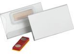 Namensschild Durable, verdrehsicher, Magnetbefestigung, 25 Stück, 40 x 75 mm, transparent