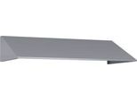 Schrägdachaufsatz für C+P Schließfachschrank Resisto, Neigung von 26°, B 1148 x T 540 x H 230 mm, Stahl, weißaluminium RAL 9006