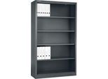 Schäfer Shop Select Regalschrank MS, 5 OH, B 950 x T 400 x H 1935 mm, Stahlblech, Basaltgrau