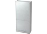 Rollladenschrank TARVIS, abschließbar, 5 Ordnerhöhen, B 900 x T 400 x H 2004 mm, lichtgrau/lichtgrau